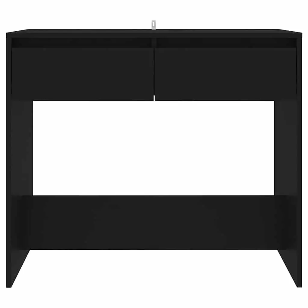 Black Console Table with Drawers
