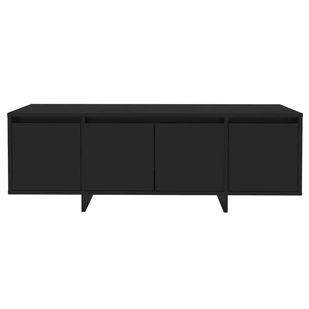 TV Cabinet Storage Lowboard 120 x 30 x 40.5 cm Black