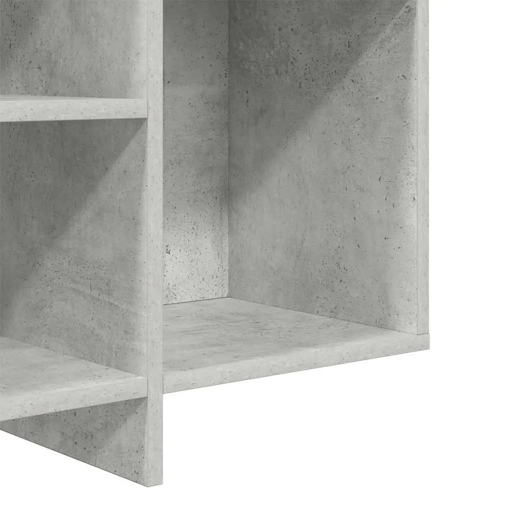 Sideboard with Shelves Grey Modern Storage Cabinet Cupboard Buffet Furniture
