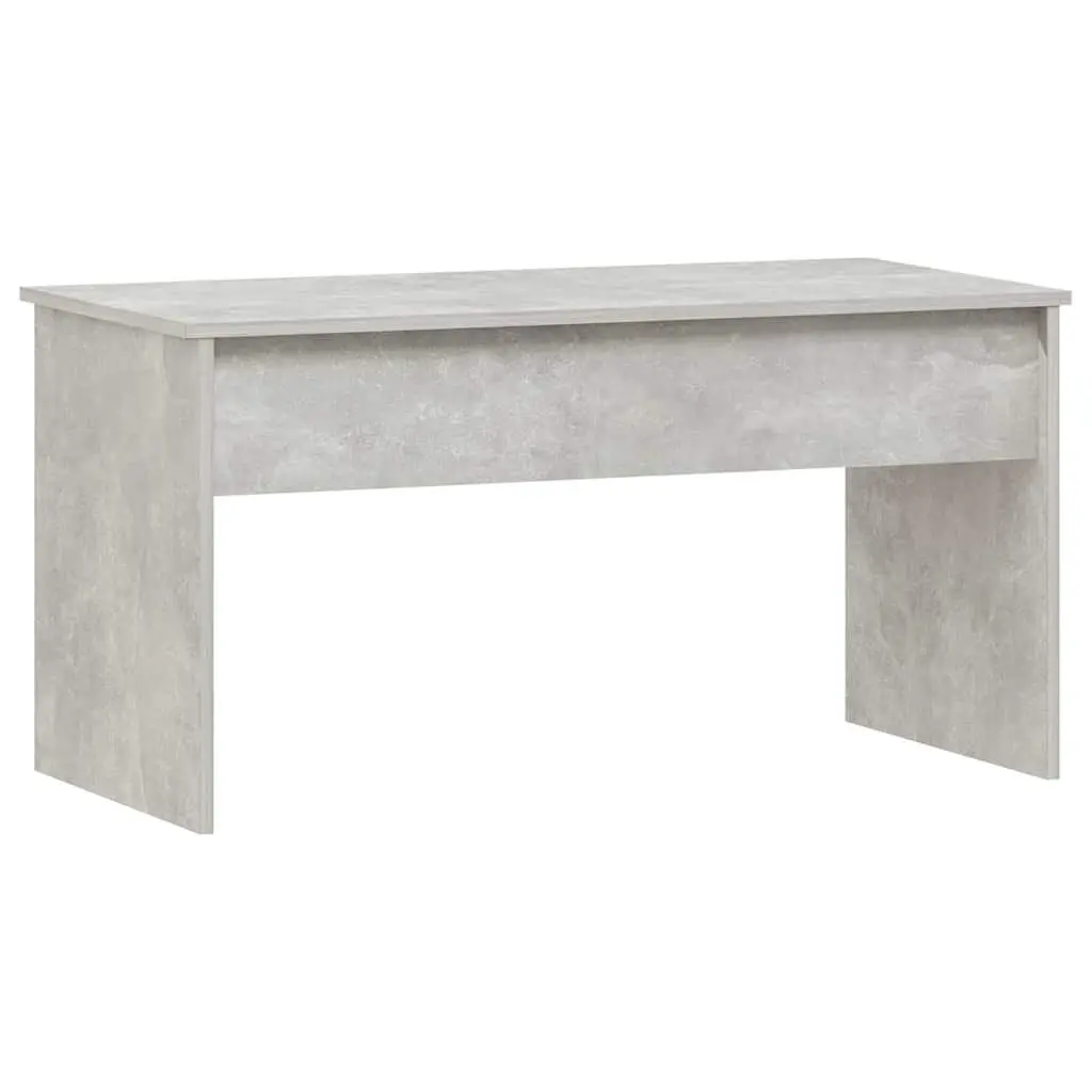 Grey Engineered Wood Coffee Table with Lift-Top