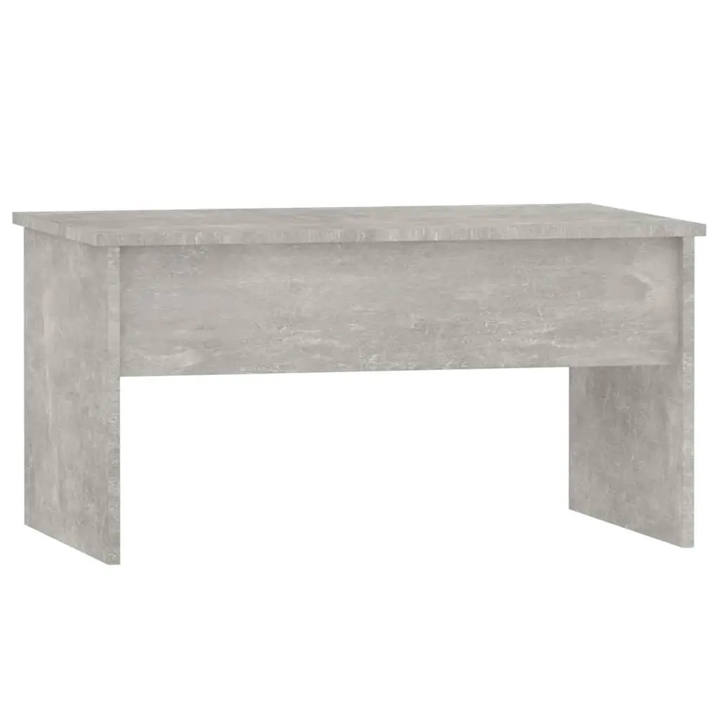 Lift-Top Coffee Table Grey Modern Design Hidden Storage Engineered Wood
