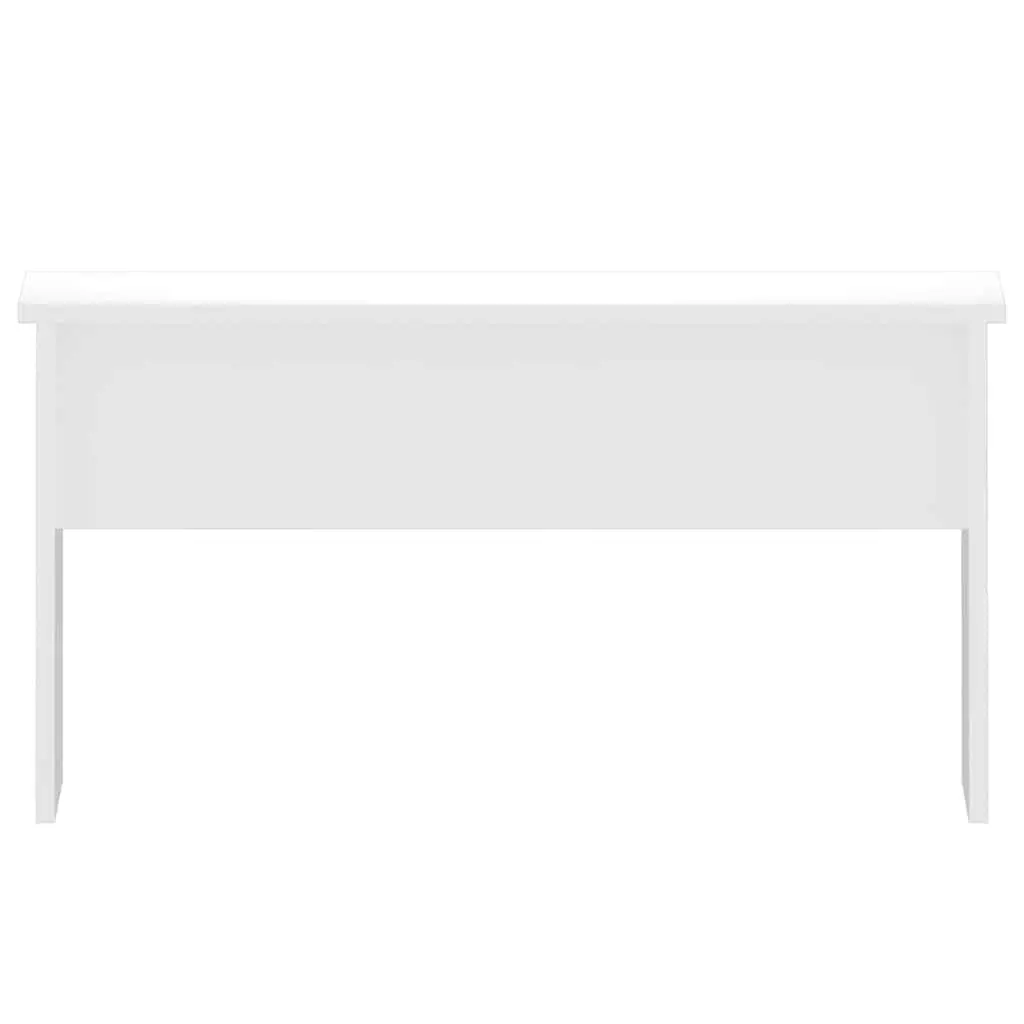 White Coffee Table with Storage Compartment
