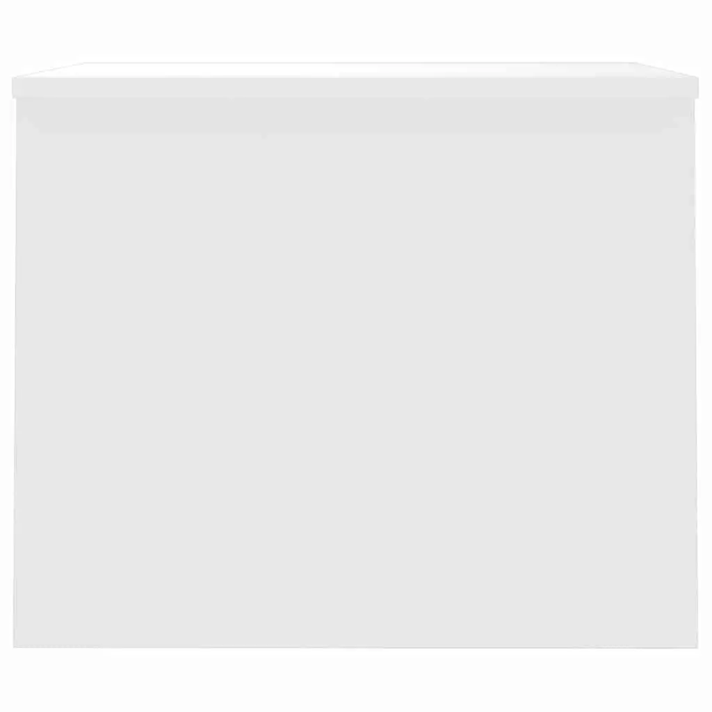White Coffee Table with Storage Compartment