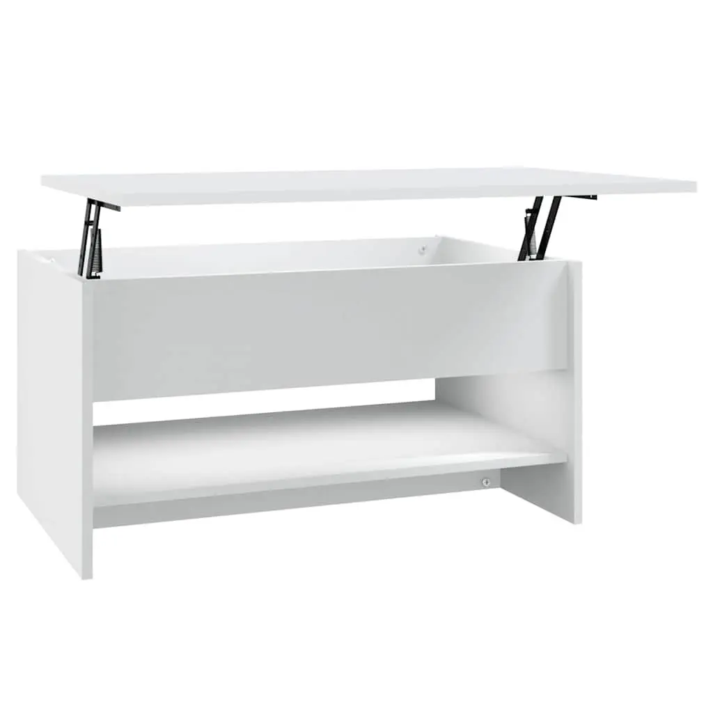 White Coffee Table with Storage Solutions