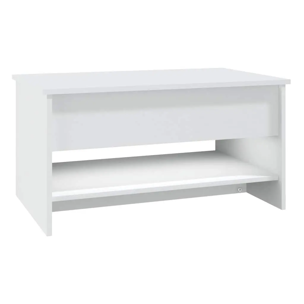 White Coffee Table with Storage Solutions
