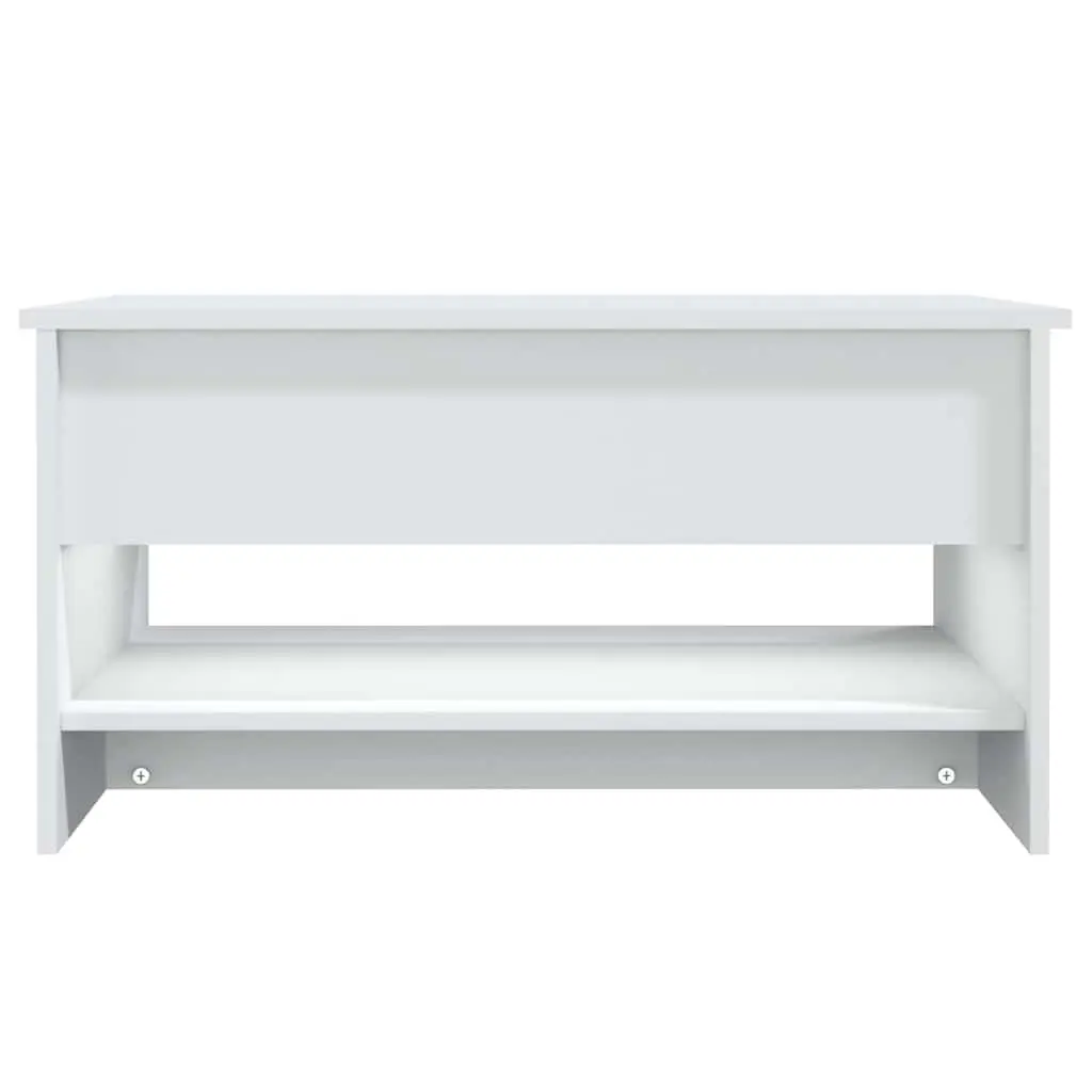 White Coffee Table with Storage Solutions