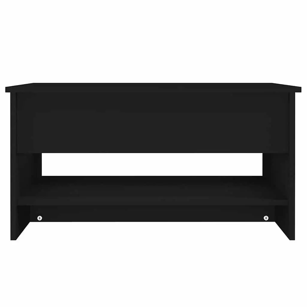 Coffee Table Black Lift Top Storage Compartment Adjustable Height Modern Design