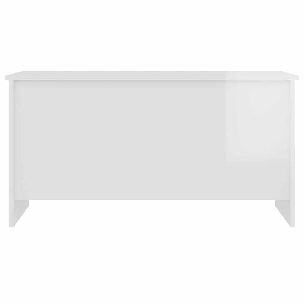 Coffee Table Lift Top Storage Engineered Wood 102 x 55.5 x 52.5 cm High Gloss White