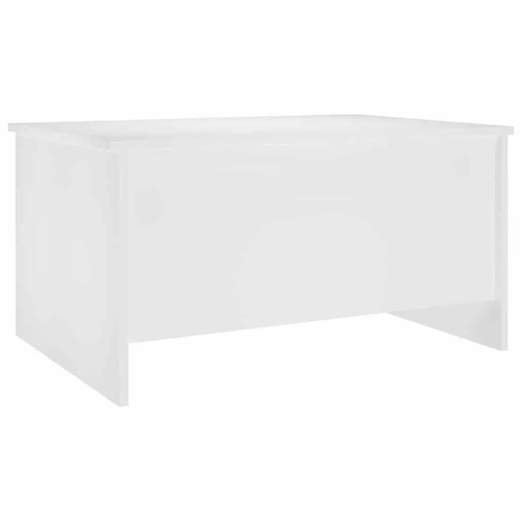Coffee Table White Lift-Top Design Storage Compartment Living Room Furniture