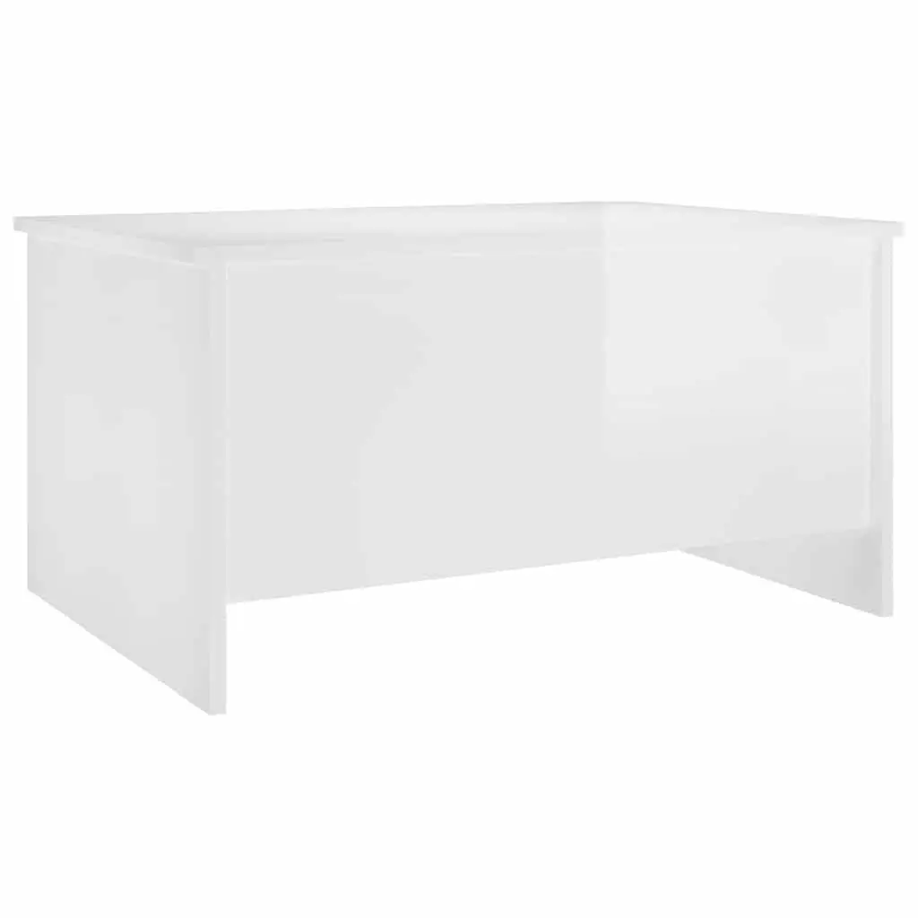 Coffee Table Lift Top Storage 80 x 55.5 x 41.5 cm White High Gloss