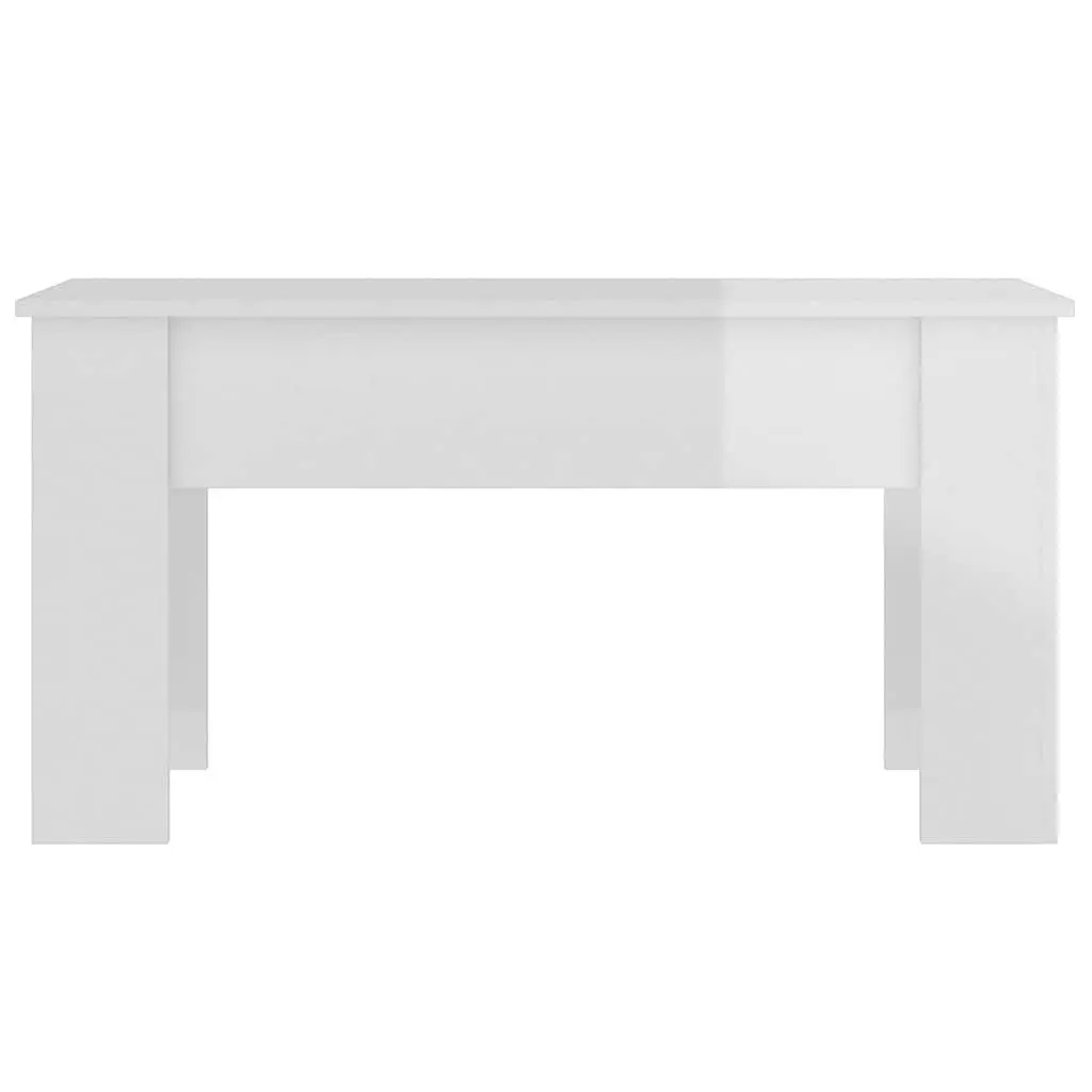 High Gloss White Lift Top Coffee Table