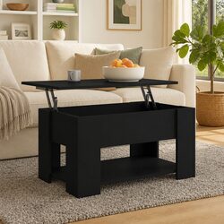 Value and Practicality of Black Lift-Top Coffee Table