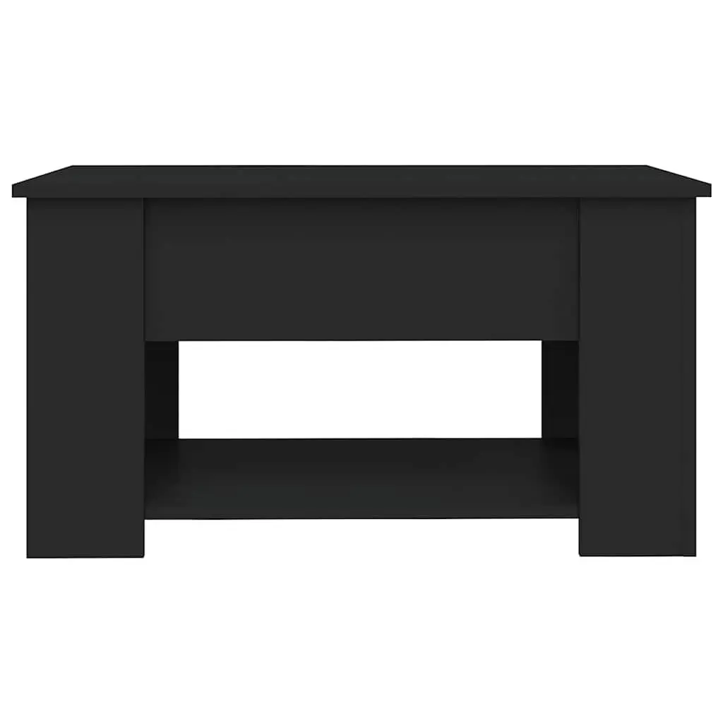 Coffee Table Black Lift-Top Design Living Room Furniture Engineered Wood Storage