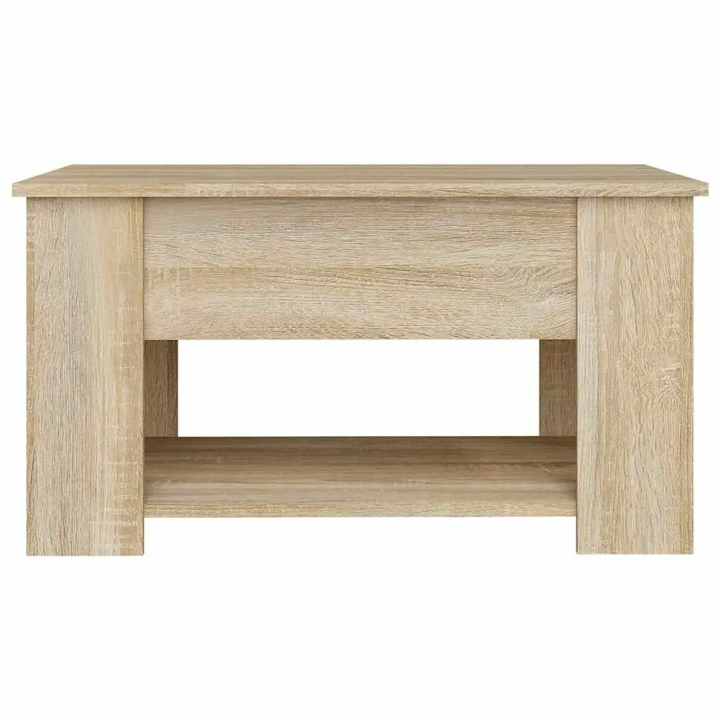 Coffee Table Lift Top Storage Brown Engineered Wood Living Room Furniture