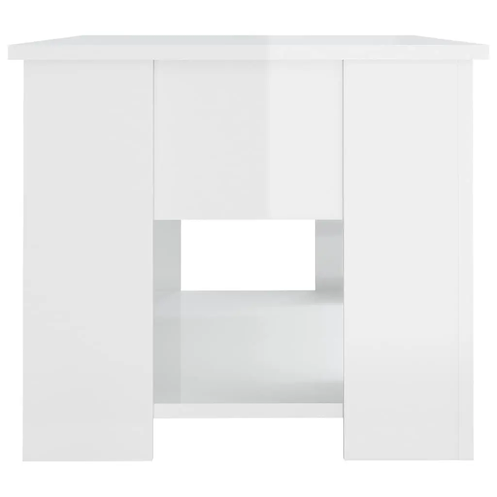Coffee Table Lift Top Engineered Wood Storage 79cm White