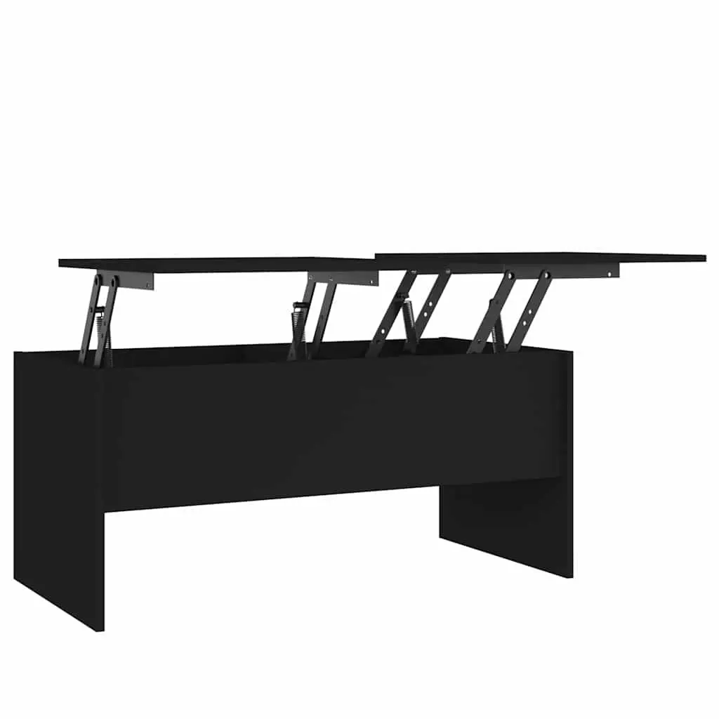 Coffee Table Lift Top Storage Compartment Modern Black 102cm x 50.5cm x 46.5cm