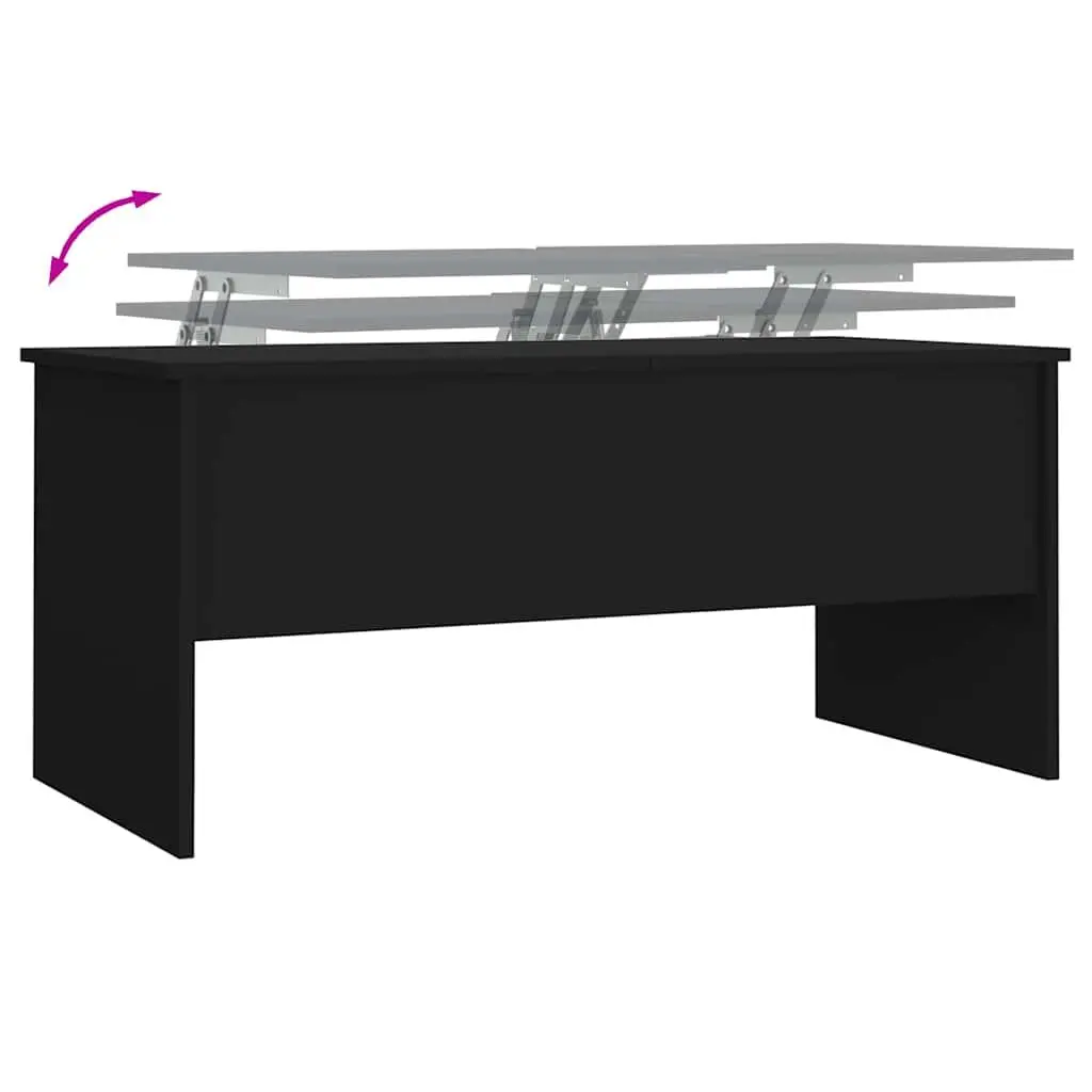 Coffee Table Lift Top Storage Compartment Modern Black 102cm x 50.5cm x 46.5cm