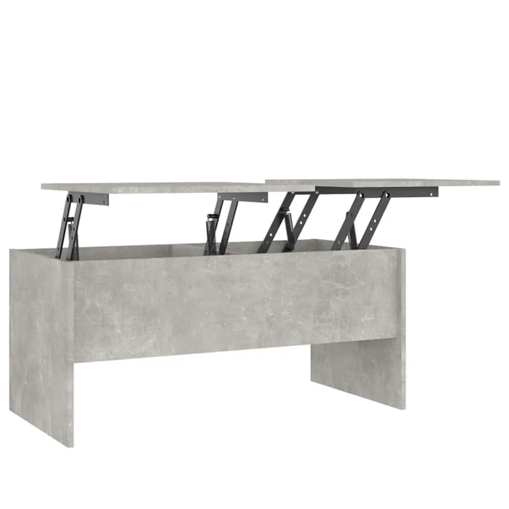 Grey Coffee Table with Lift-Top Storage