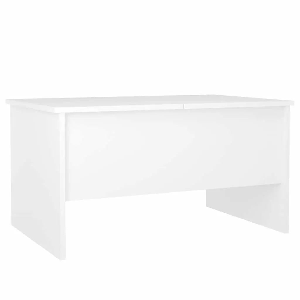 White Coffee Table with Lift-Top and Storage