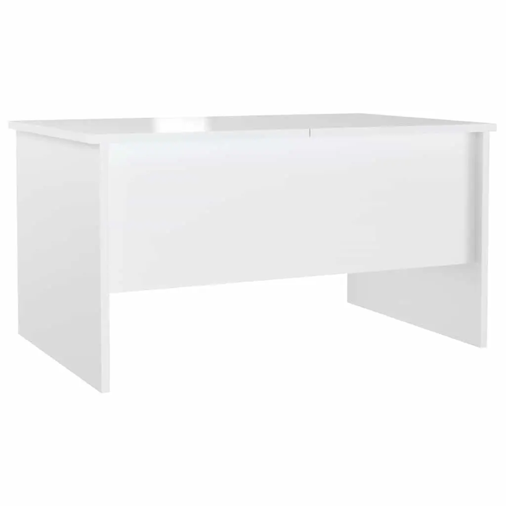 White High Gloss Coffee Table with Storage Solutions