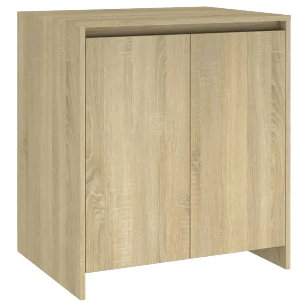 Sideboard Storage Cabinet Beige 2 Door Buffet Decorative Display Unit Furniture