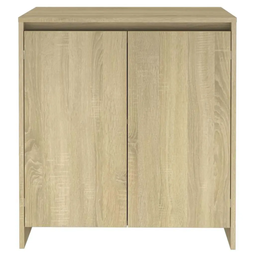 Sideboard Storage Cabinet Beige 2 Door Buffet Decorative Display Unit Furniture
