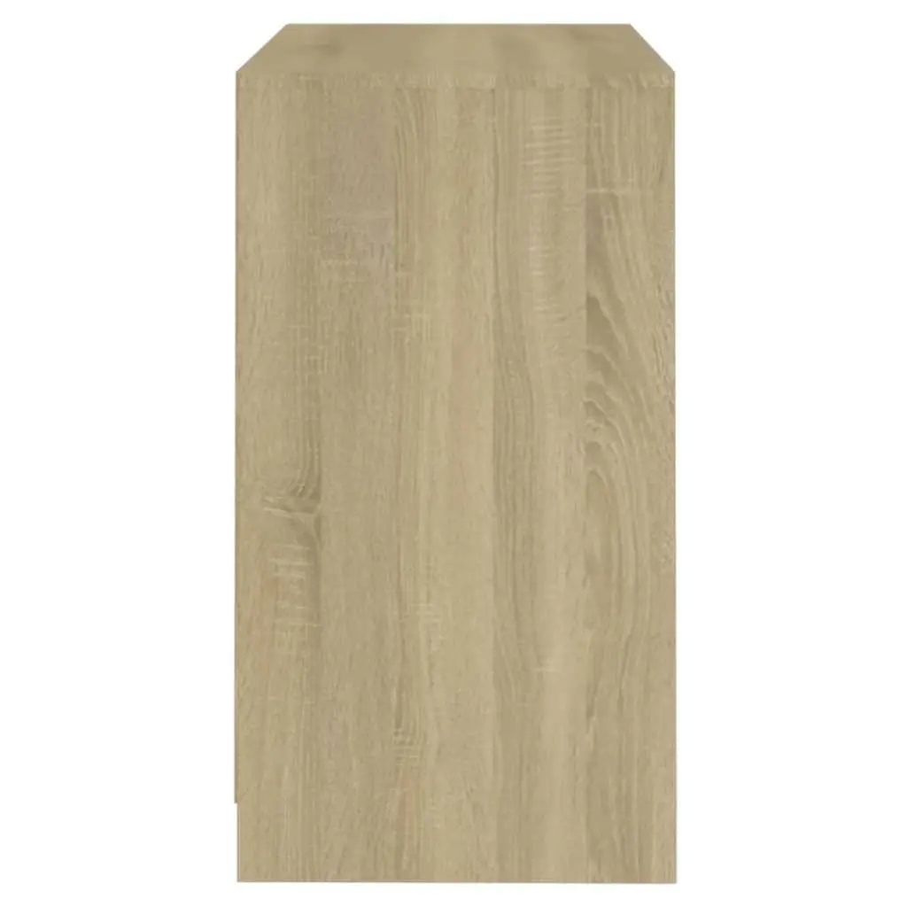 Sideboard Storage Cabinet Beige 2 Door Buffet Decorative Display Unit Furniture