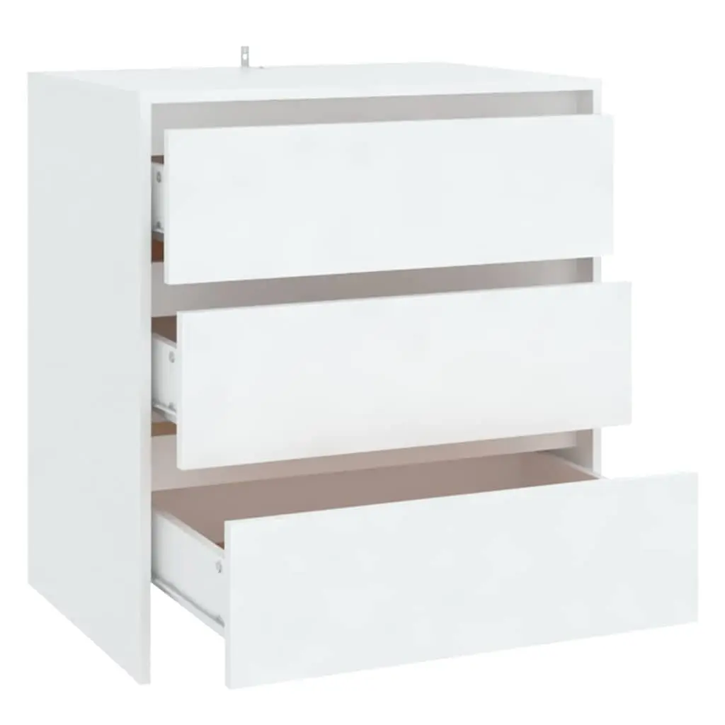 Sideboard White Storage Cabinet 3 Drawers Living Room Hallway Buffet Furniture