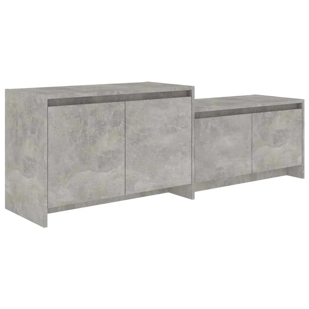 TV Cabinet Living Room Storage Unit 1465 x 350 x 500 mm Concrete Grey Engineered Wood