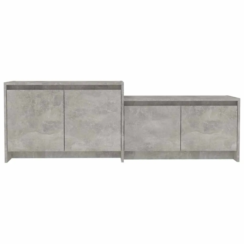 TV Cabinet Living Room Storage Unit 1465 x 350 x 500 mm Concrete Grey Engineered Wood