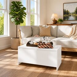 Value and Practicality in a White Coffee Table