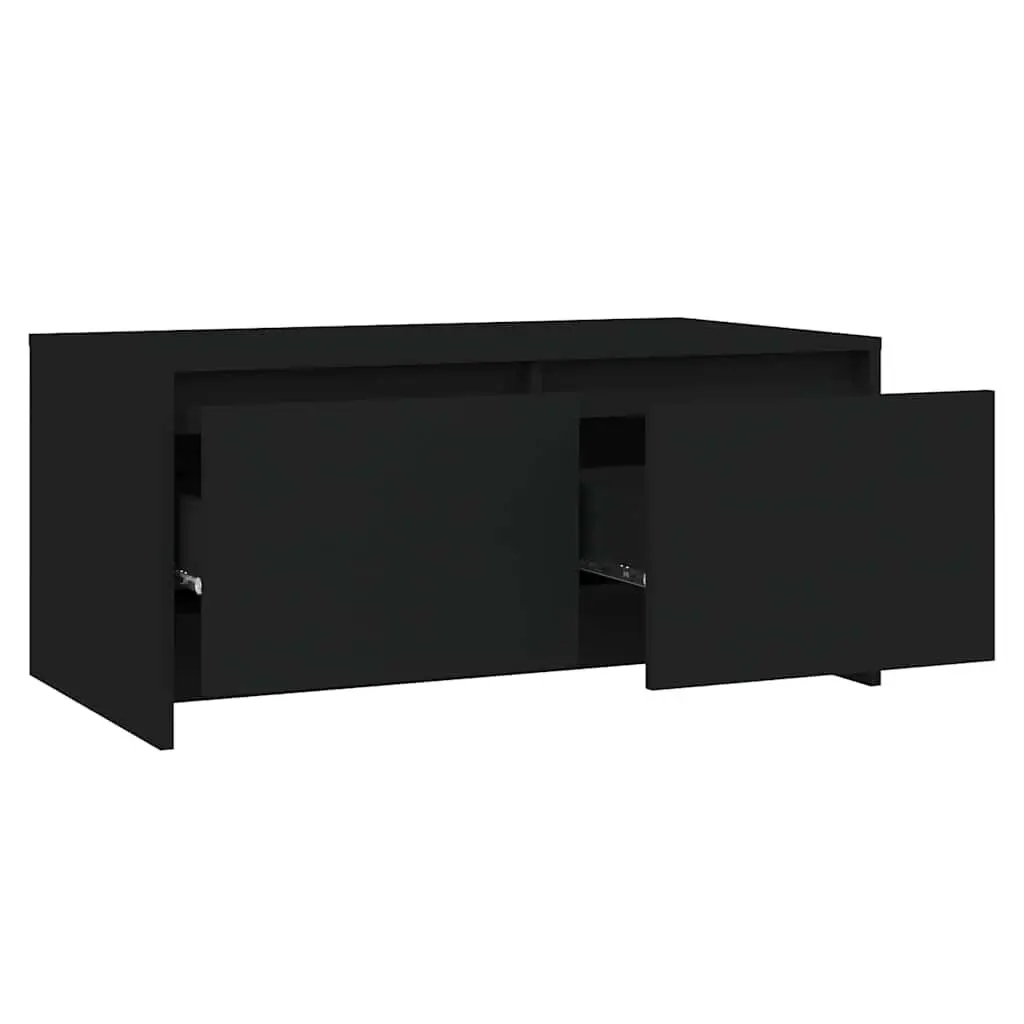 Coffee Table Modern Living Room Accent Furniture 90 x 50 x 41.5 cm Black