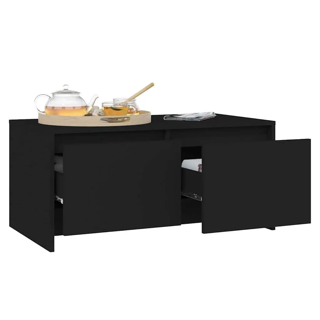 Coffee Table Modern Living Room Accent Furniture 90 x 50 x 41.5 cm Black