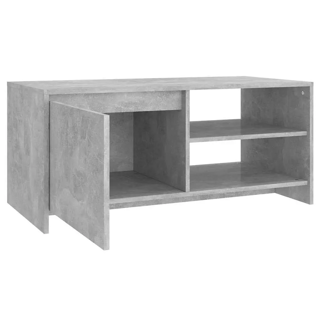 Coffee Table Modern Design Storage Compartment Door Shelf Living Room Furniture