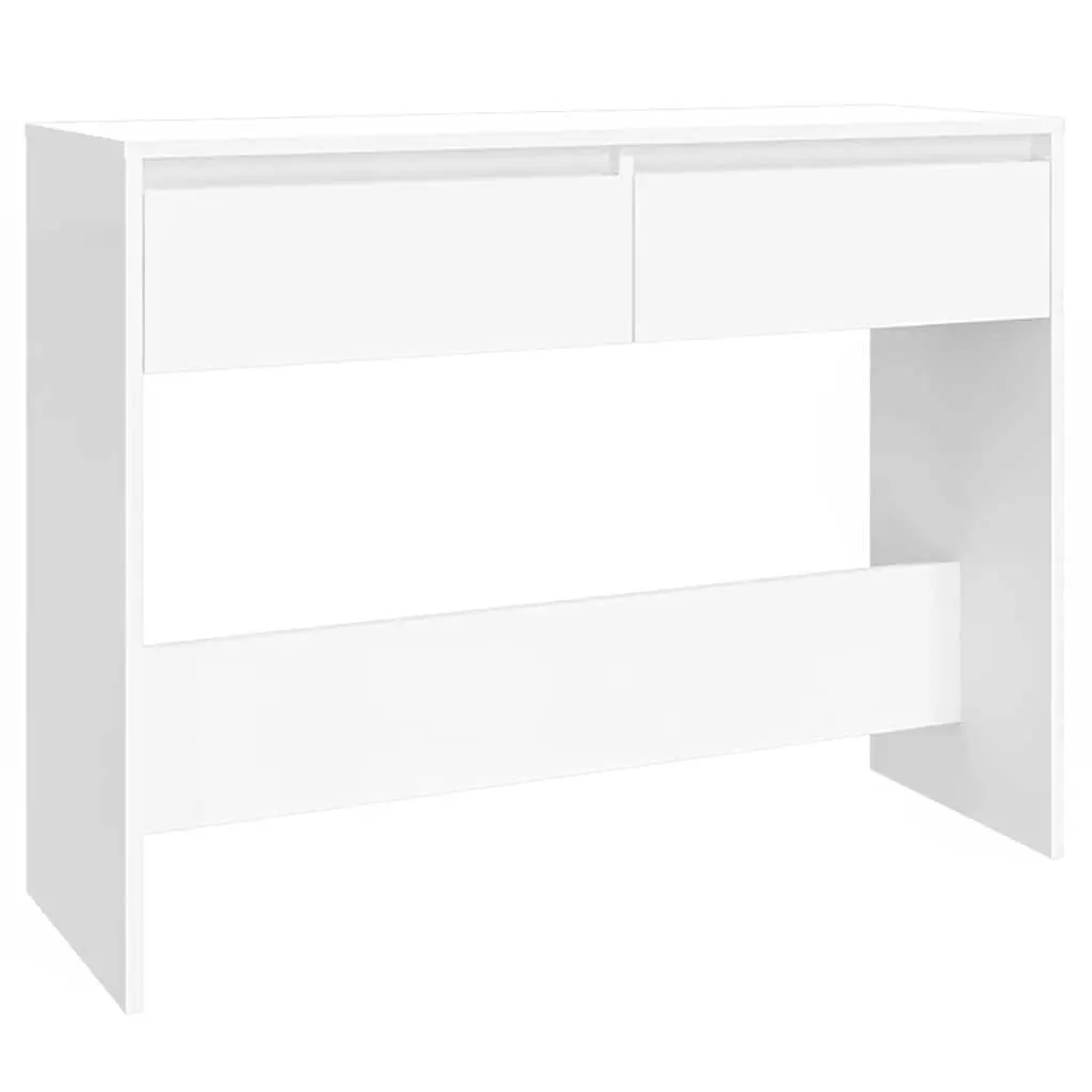 Console Table White Hallway Entrance Accent Storage Display 100 x 35 x 76.5 cm