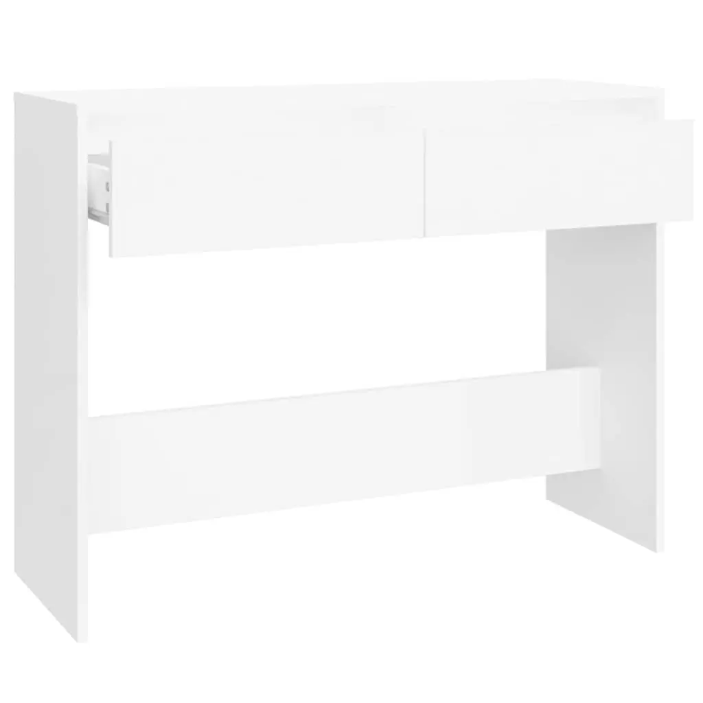 Console Table White Hallway Entrance Accent Storage Display 100 x 35 x 76.5 cm