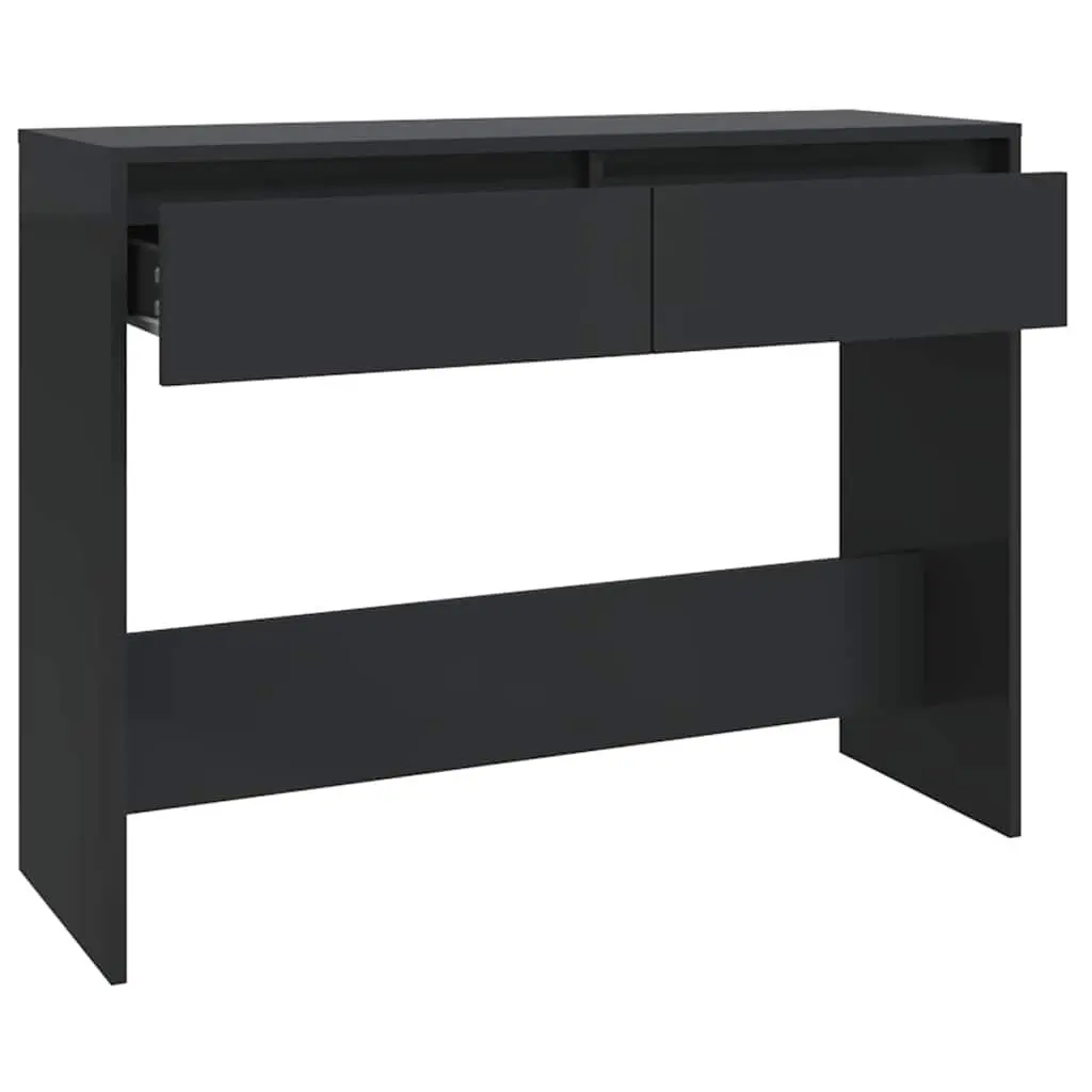 Console Table Storage Accent Table 100x35x76.5cm Black