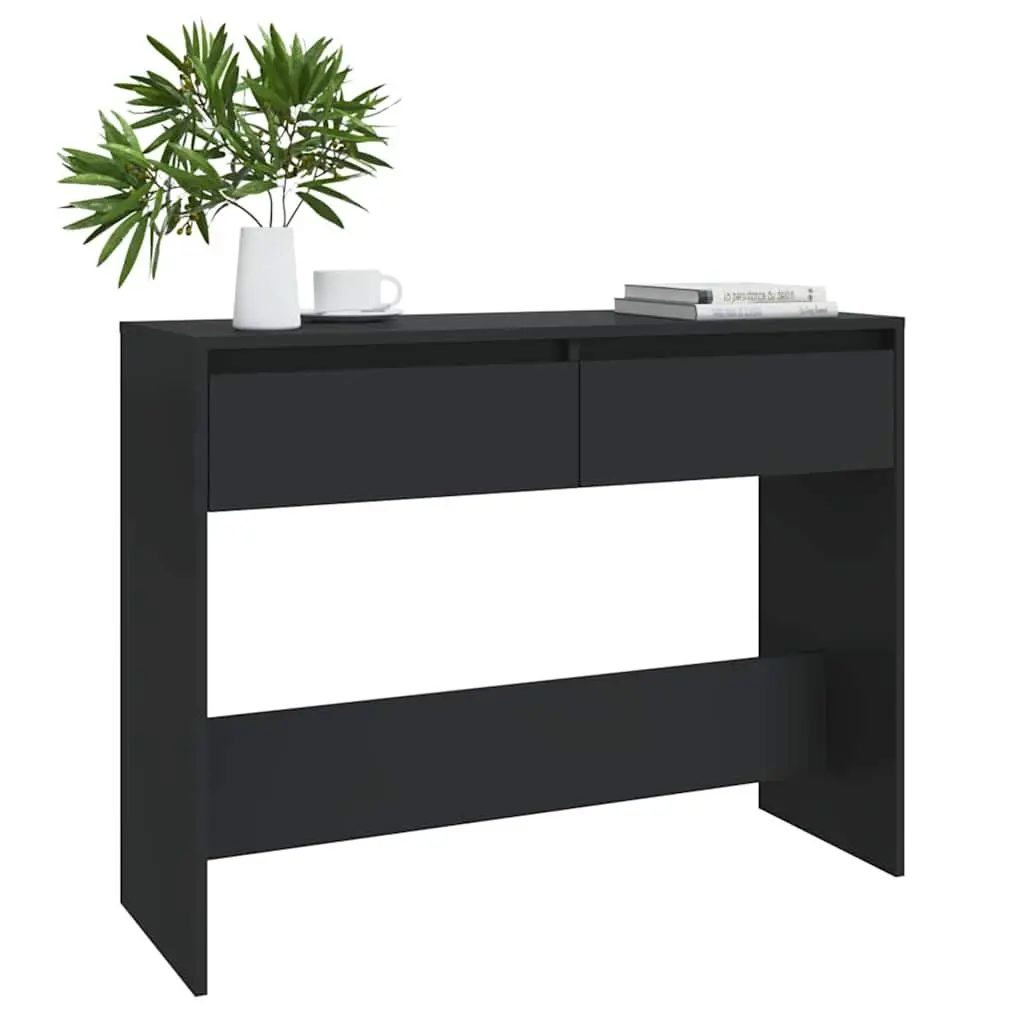 Console Table Storage Accent Table 100x35x76.5cm Black