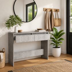 Value and Practicality in a Grey Console Table