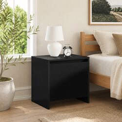 Reliable Black Nightstand 45x34x44.5 cm for Everyday Use