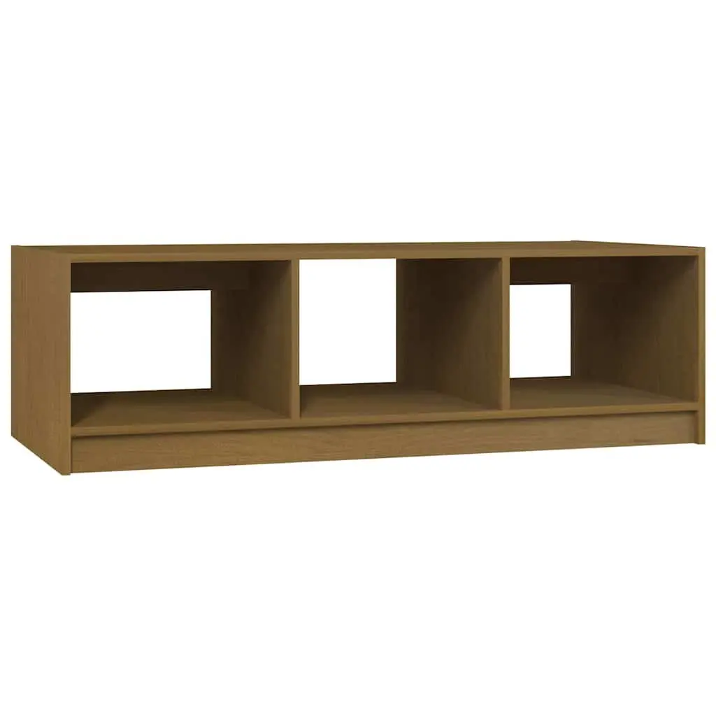 Solid Pinewood Coffee Table in Honey Brown