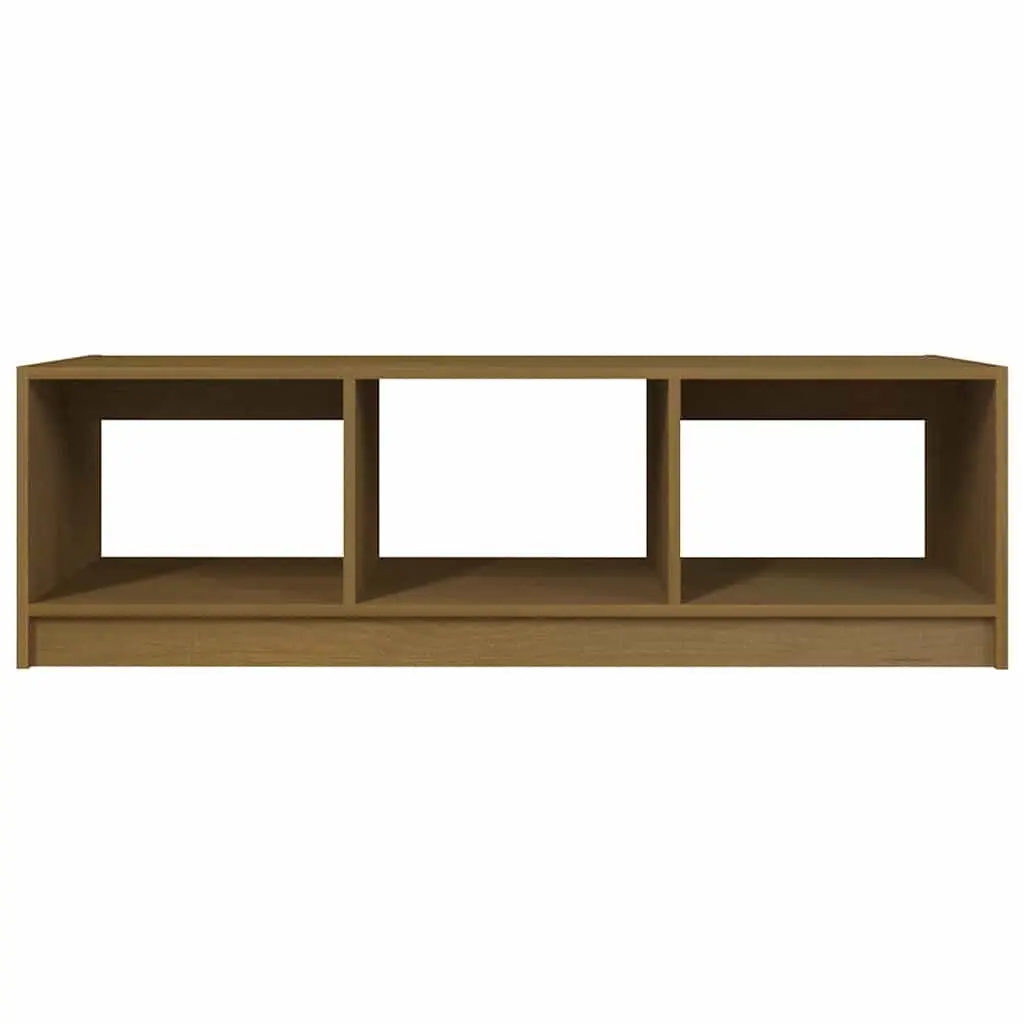 Solid Pinewood Coffee Table in Honey Brown