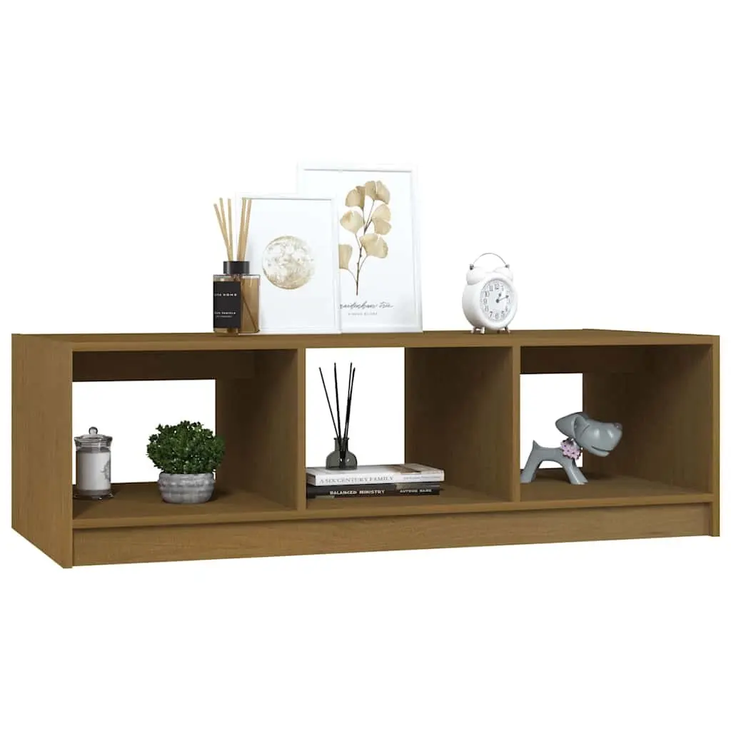 Solid Pinewood Coffee Table in Honey Brown
