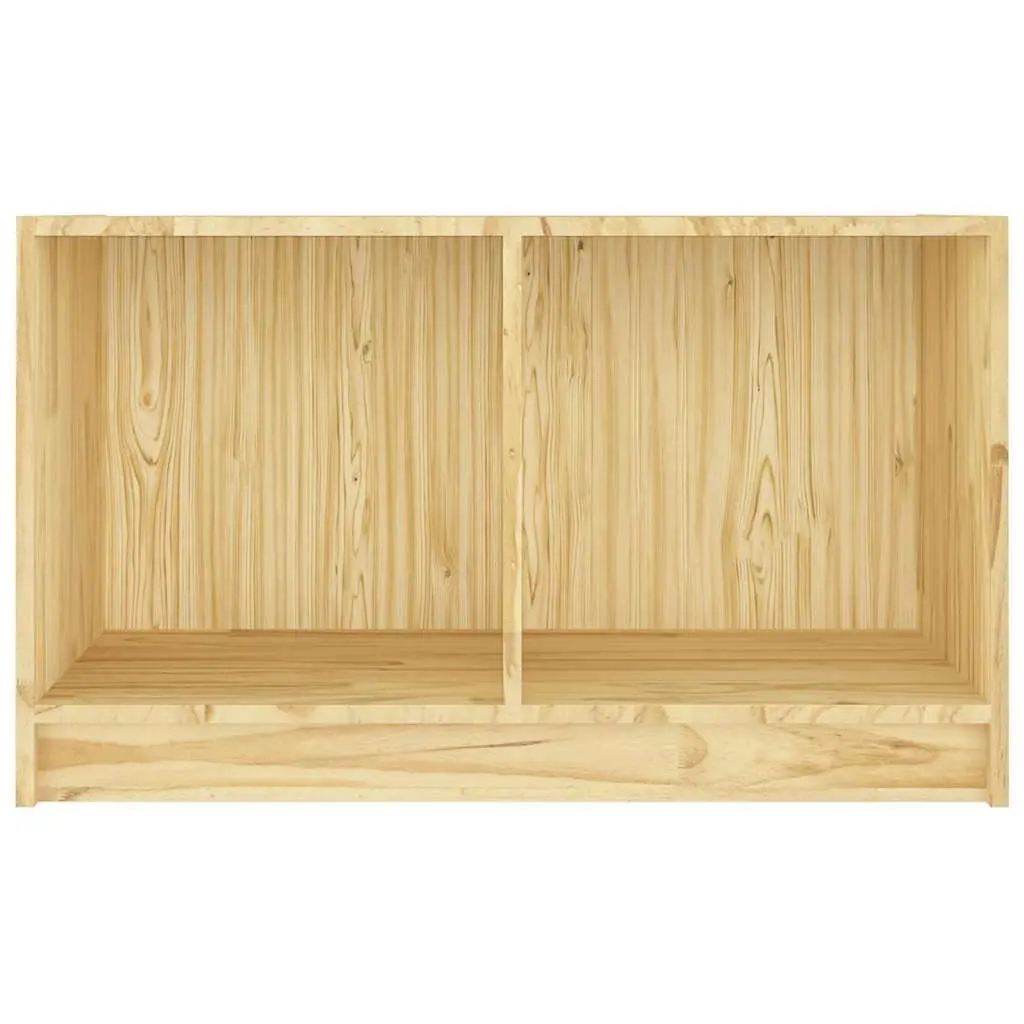 TV Cabinet Storage Unit 70x33x42 cm Brown Solid Pinewood Living Room Furniture
