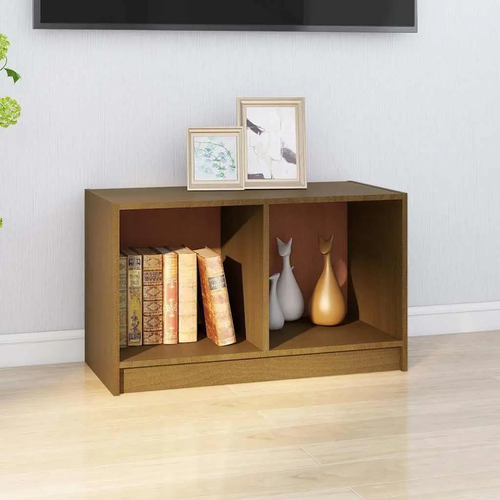 TV Cabinet Brown Living Room Storage Unit Modern Design Wooden Furniture Decor