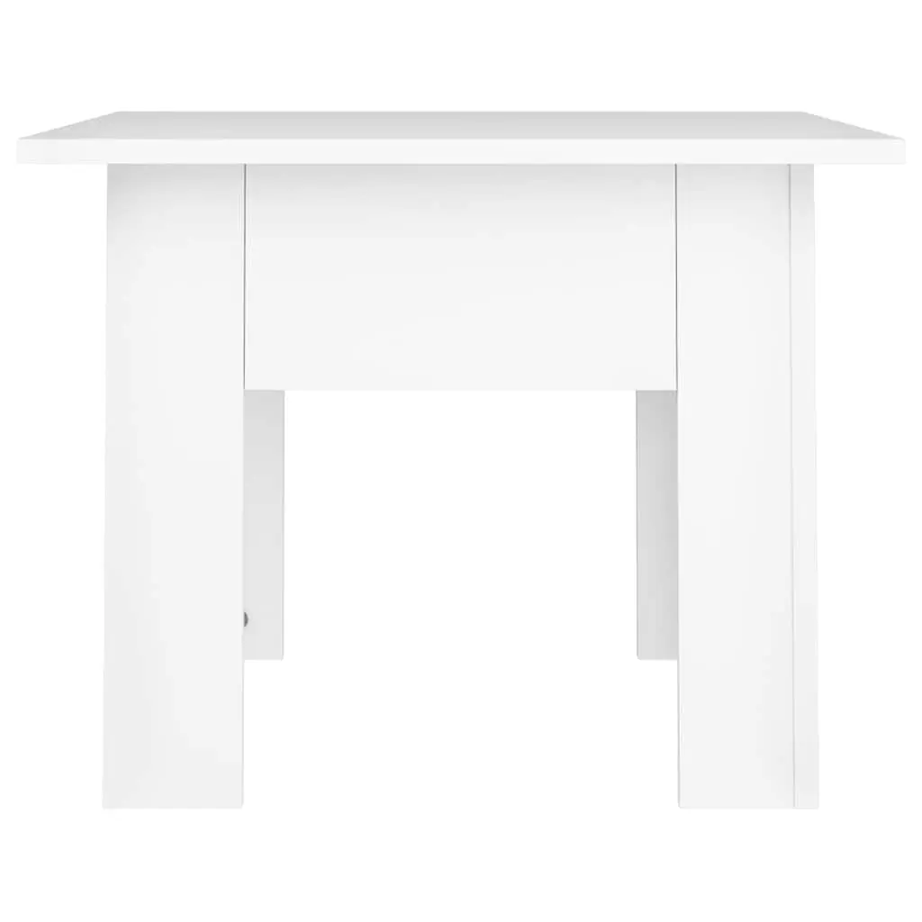 Coffee Table White Modern Design Side Accent Table Living Room Furniture