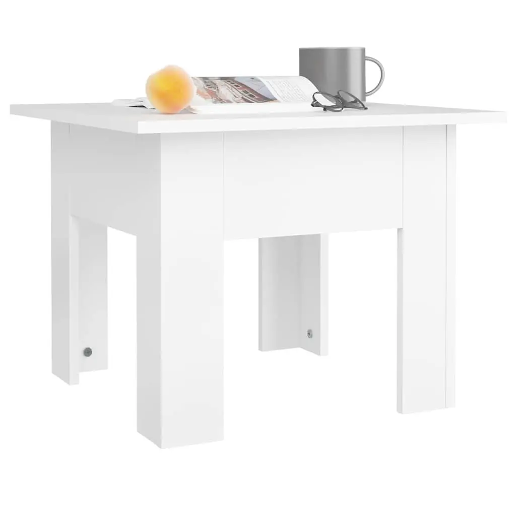 Coffee Table White Modern Design Side Accent Table Living Room Furniture