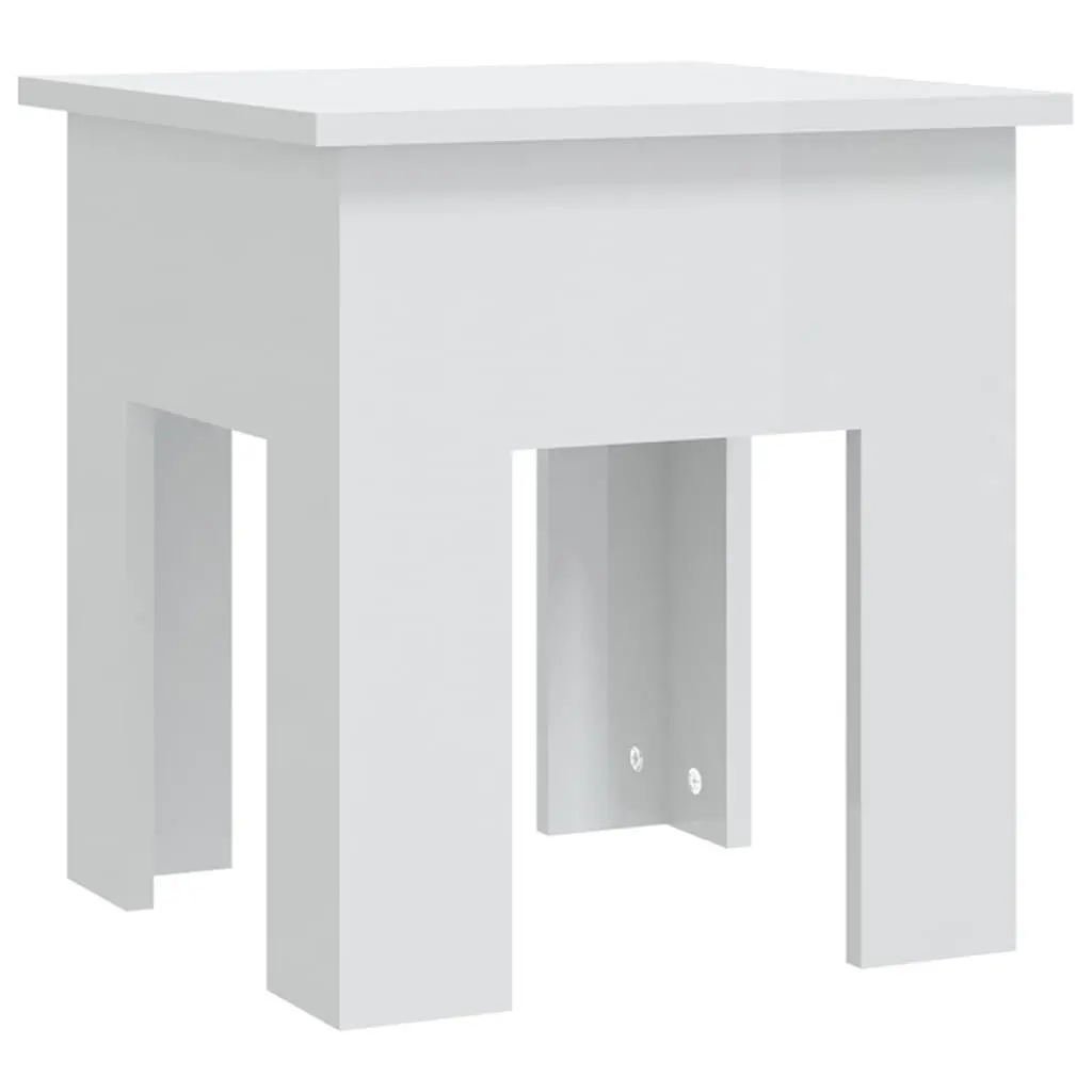 Coffee Table Modern Living Room Accent Furniture 40x40x42cm White
