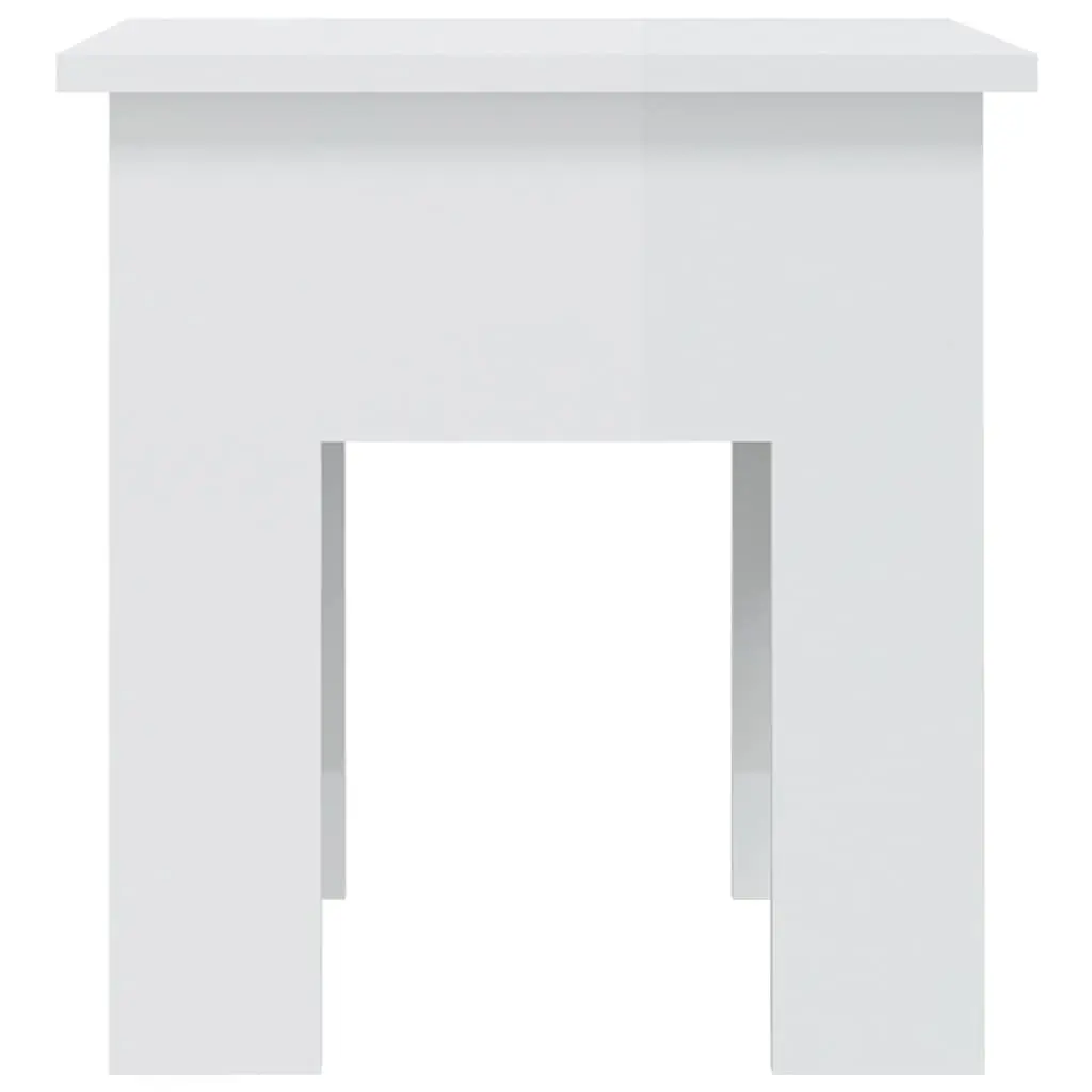 Coffee Table Modern Living Room Accent Furniture 40x40x42cm White