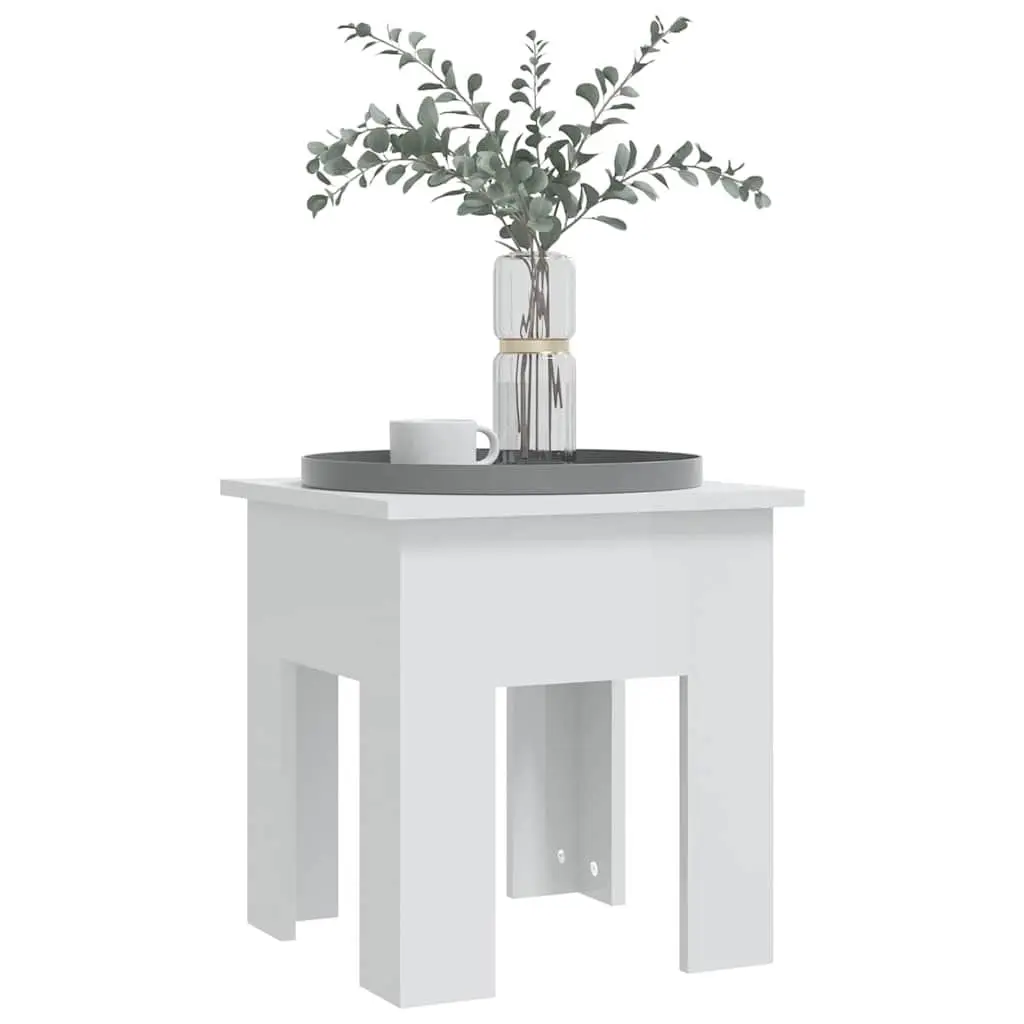 Coffee Table Modern Living Room Accent Furniture 40x40x42cm White